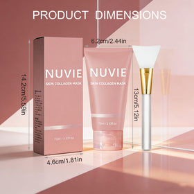 Nuvie Skin brush with mask on bristles, aiding even application
