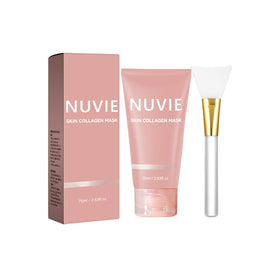 Nuvie Skin jar front showing label and 75ml size, clear product benefit