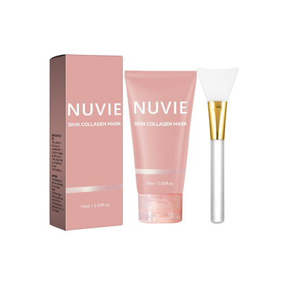 Nuvie Skin jar front showing label and 75ml size, clear product benefit