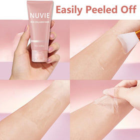 Nuvie Skin jar on nightstand beside pillow, emphasizing bedtime routine