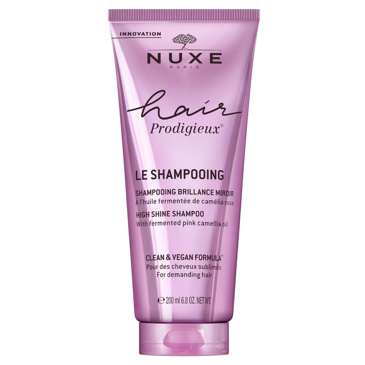 NUXE front packaging bottle showing label and volume, highlights gentle shine