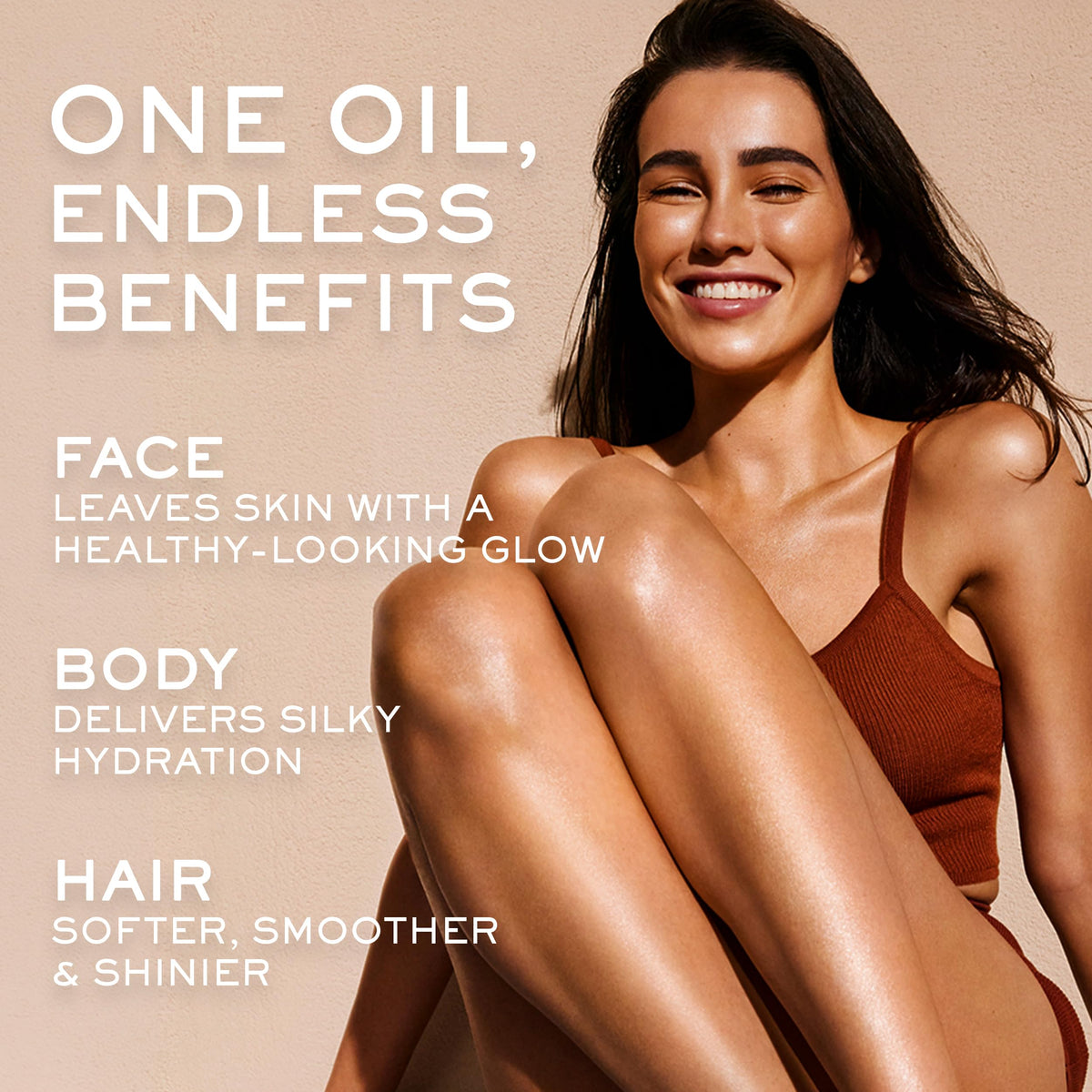 NUXE Huile Prodigieuse Floral applied to shoulder illustrating body nourishment and radiant finish