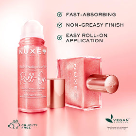 NUXE applied to cheekbones for a luminous highlight and natural radiant effect
