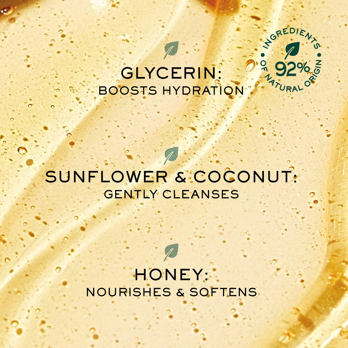 NUXE creamy lather foam detail showing gentle cushioning for sensitive skin