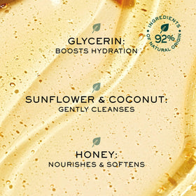 NUXE creamy lather foam detail showing gentle cushioning for sensitive skin