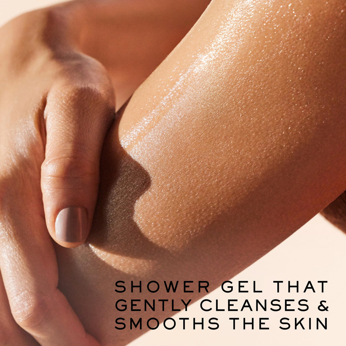 NUXE label and pump detail highlighting ingredients and easy dispensing benefit