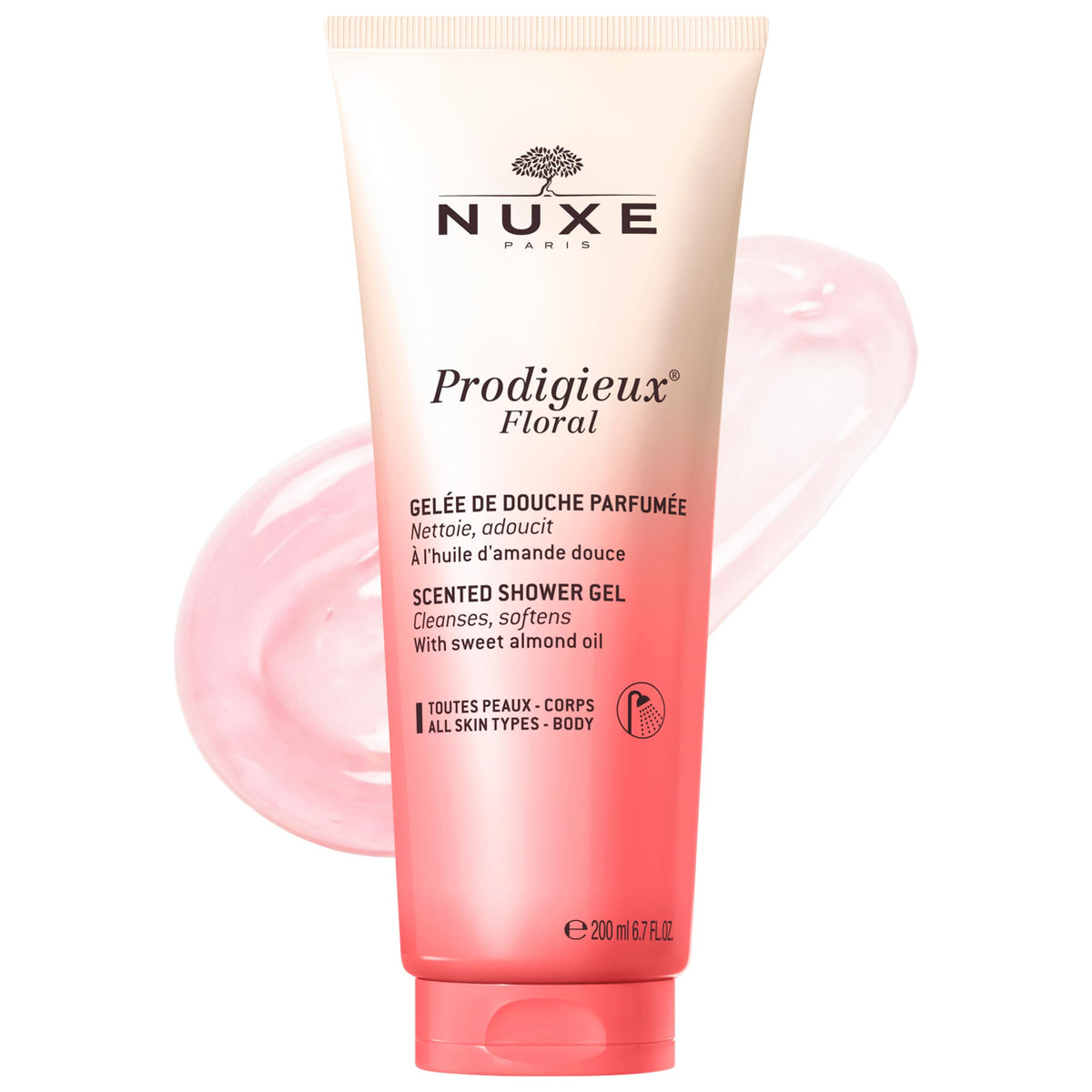 NUXE bottle front packaging showing label and size, highlights elegant design