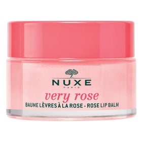 NUXE front packaging showing Very Rose balm and natural ingredients benefits