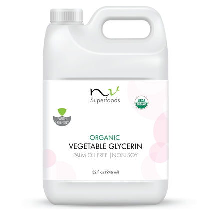 NV Superfoods front label bottle showing organic certification and clean design benefits clarity