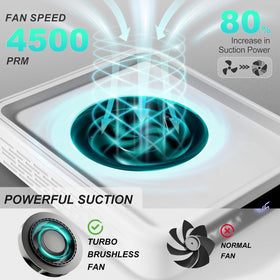 NXJ INFILILA LED display and control knob showing speed readout for precise suction control