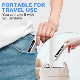 NXJ INFILILA inside travel pouch with accessories illustrating portability for on-the-go