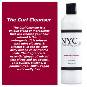 NYC Curls product texture close-up showing creamy slip for easy detangling