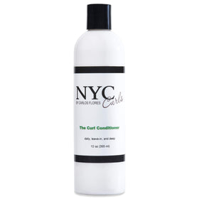 NYC Curls front packaging showing label and 12 fl oz size, clear product benefits