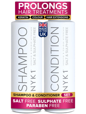 NYK1 front packaging showing the sulfate-free duo and benefits
