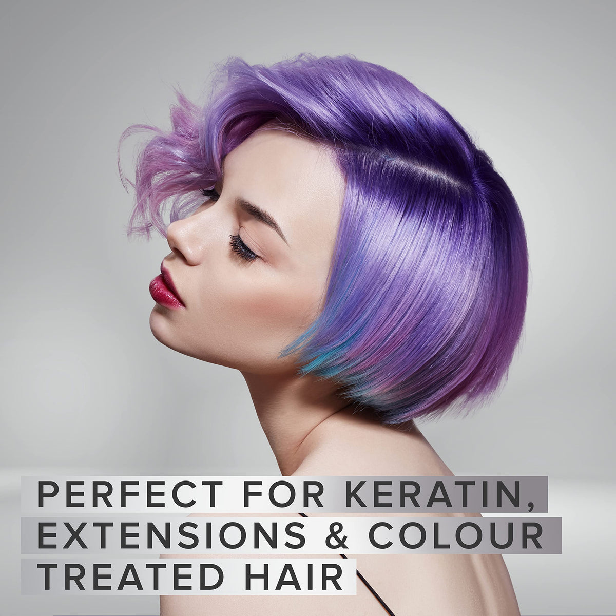 NYK1 on keratin-treated hair showing lasting straightness benefit