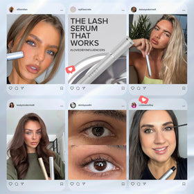 NYK1 LashForce before and after lashes showing fuller, thicker lash line