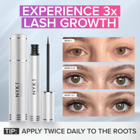 NYK1 LashForce being applied along upper lash line for everyday use