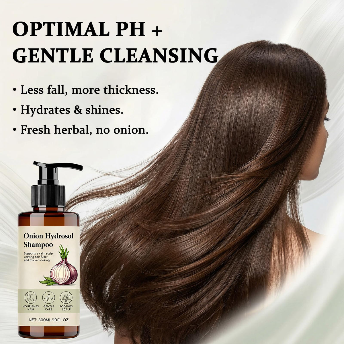 NYPKEX lather on wet hair demonstrating gentle cleansing benefit