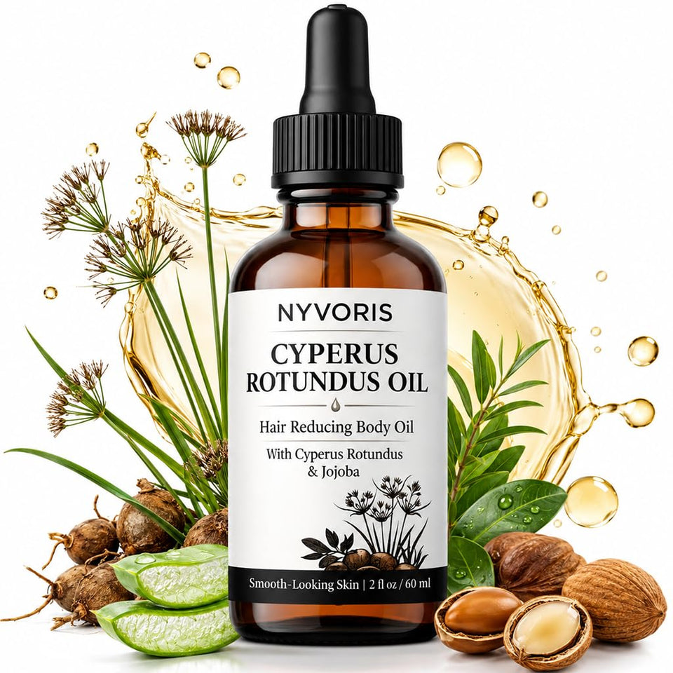 NYVORIS front bottle showing product and soothing benefits