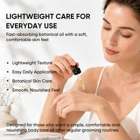 NYVORIS 60 ml bottle next to hand showing compact travel-friendly benefit