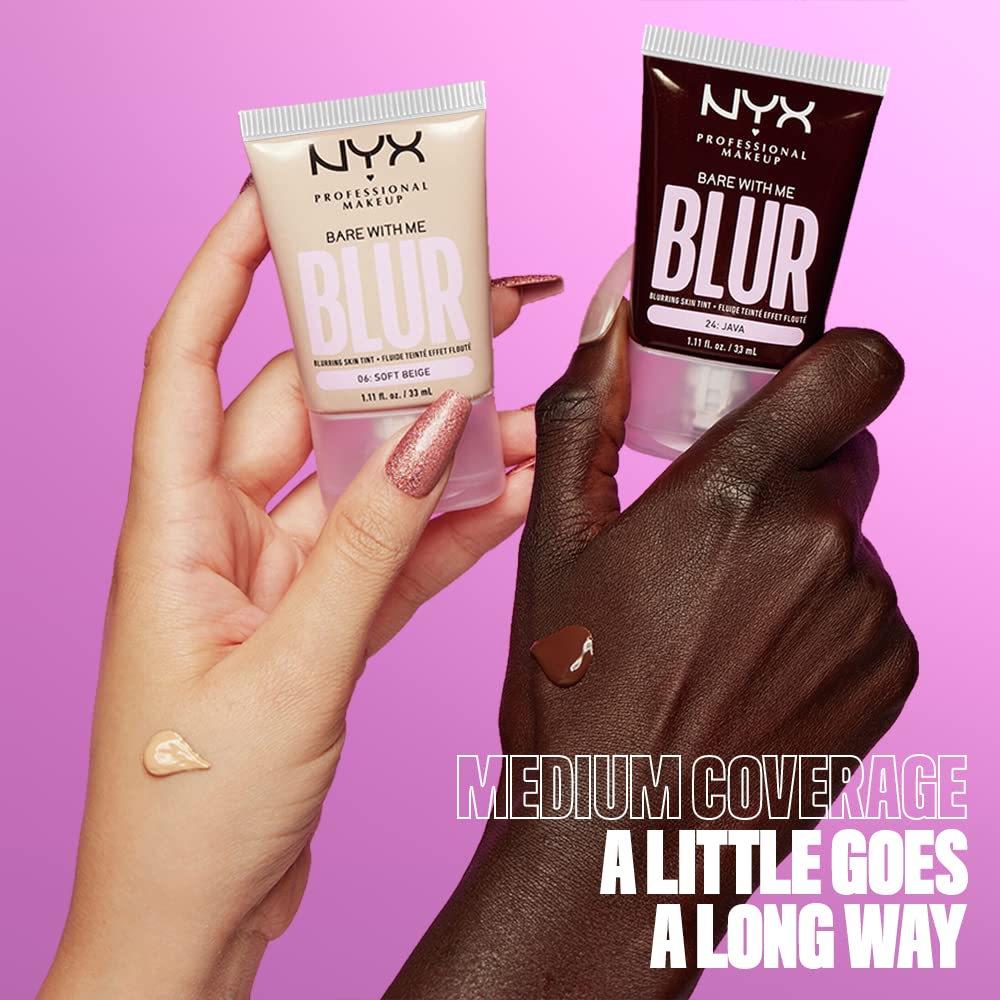 NYX PROFESSIONAL MAKEUP brush applying tint for streak-free blending