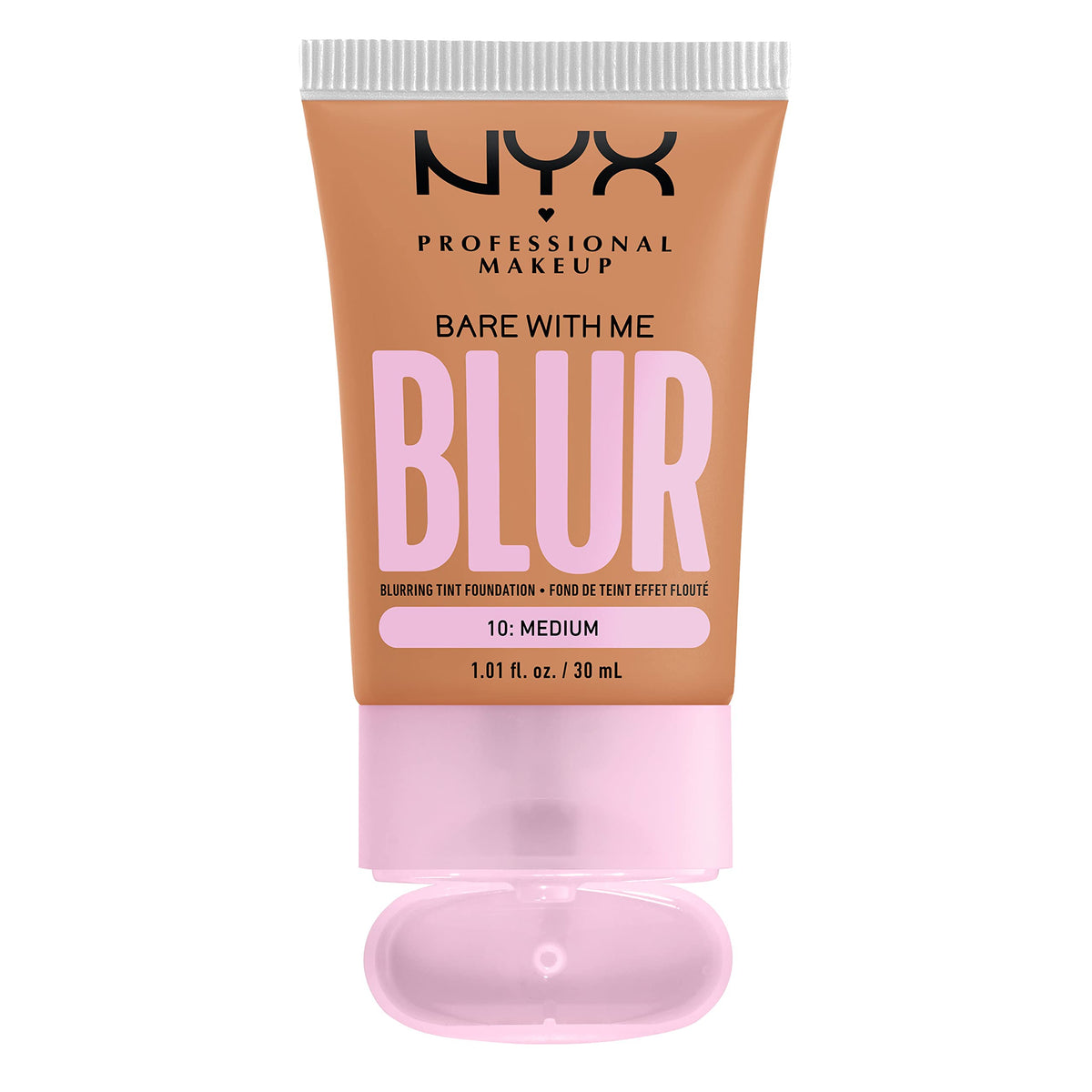 NYX PROFESSIONAL MAKEUP product in hand showing size and portability