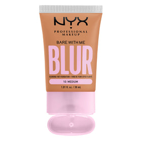 NYX PROFESSIONAL MAKEUP product in hand showing size and portability