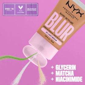 NYX PROFESSIONAL MAKEUP close texture swirl demonstrating smooth blendability