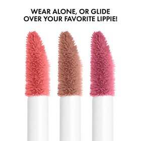 NYX PROFESSIONAL MAKEUP creamy gloss texture close-up showing silky non-sticky finish