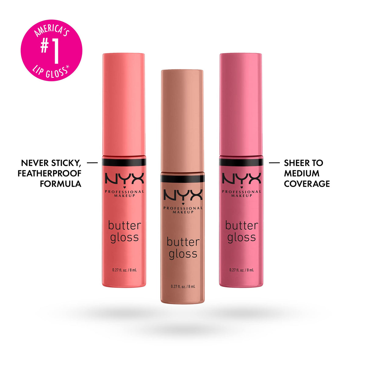 NYX PROFESSIONAL MAKEUP applicator wands displayed to show smooth application benefit