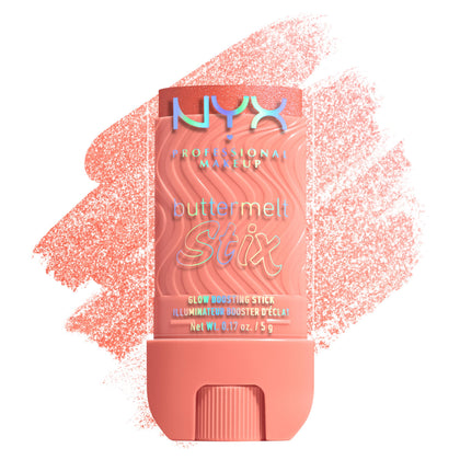 NYX Buttermelt front packaging shows stick and shade for easy selection