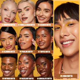 NYX PROFESSIONAL MAKEUP ingredient shot with butter icons signaling hydration
