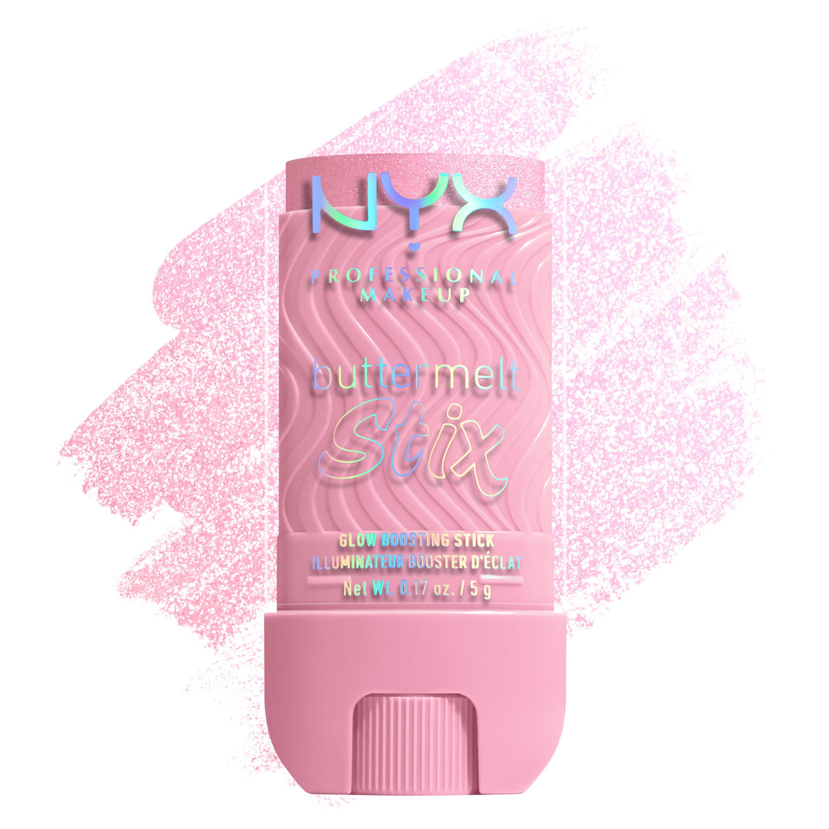 NYX Buttermelt Glaze Stix front packaging showing shade and branding, easy grab