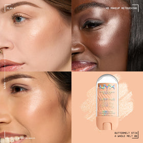NYX PROFESSIONAL MAKEUP close-up of stick texture illustrating buttery glide