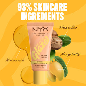 NYX PROFESSIONAL MAKEUP range of shades displayed for shade selection help