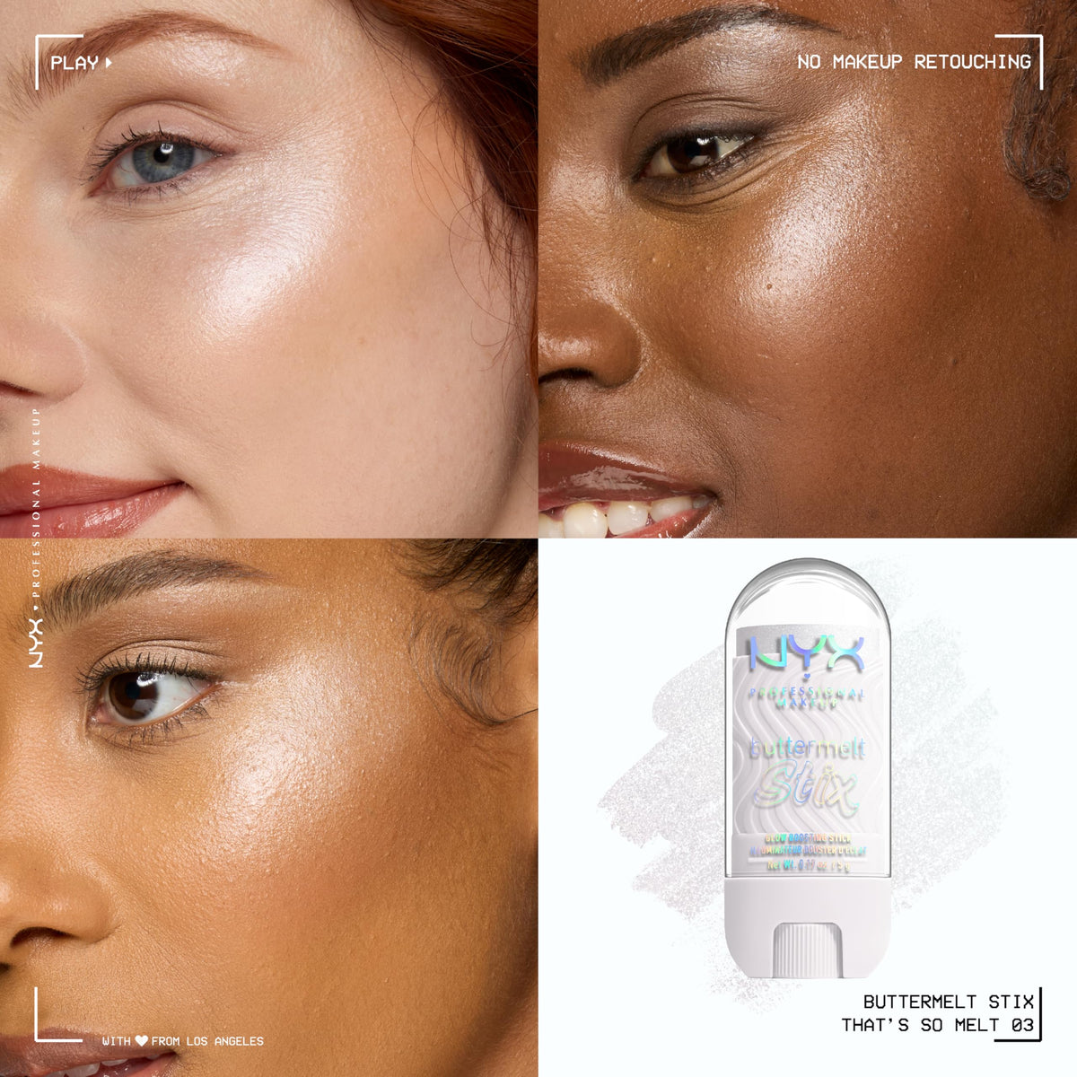 NYX PROFESSIONAL MAKEUP close-up texture revealing creamy butter formula for smooth blend