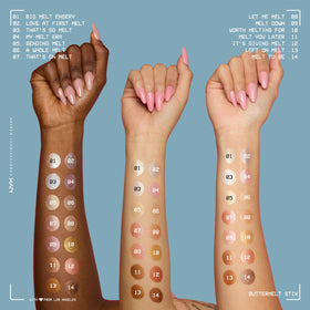 NYX PROFESSIONAL MAKEUP applied to cheekbone showing luminous finish and photo-ready glow
