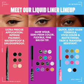 NYX Epic Ink Liner placed inside a makeup kit for everyday routine organization