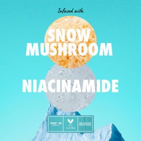 NYX Face Freezie Snow Mushroom ingredient visual highlighting long hydration