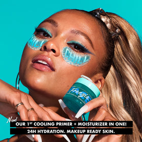 NYX Face Freezie sorbet texture closeup demonstrating lightweight hydration