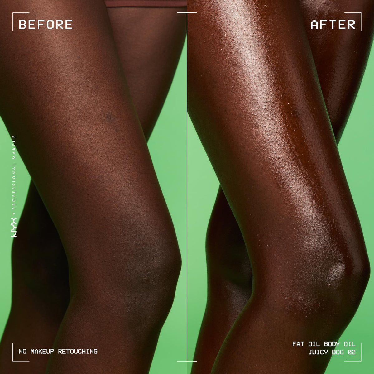 NYX PROFESSIONAL MAKEUP pouring oil into hand to illustrate warming and spreading method
