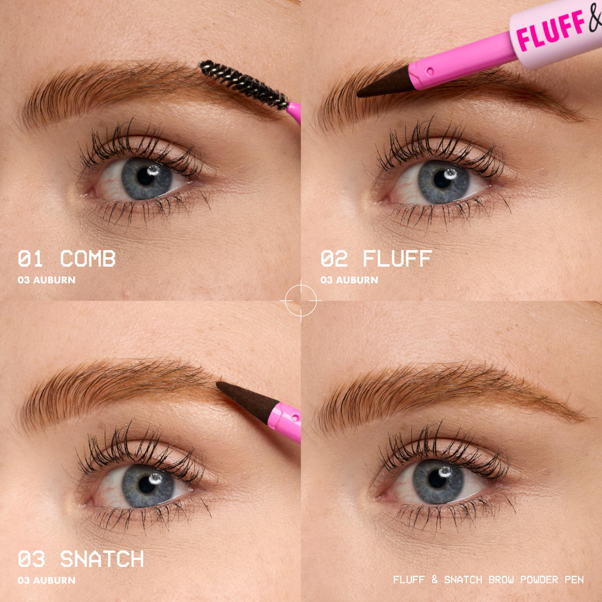 NYX PROFESSIONAL MAKEUP swatches on skin demonstrating ash brown shade payoff