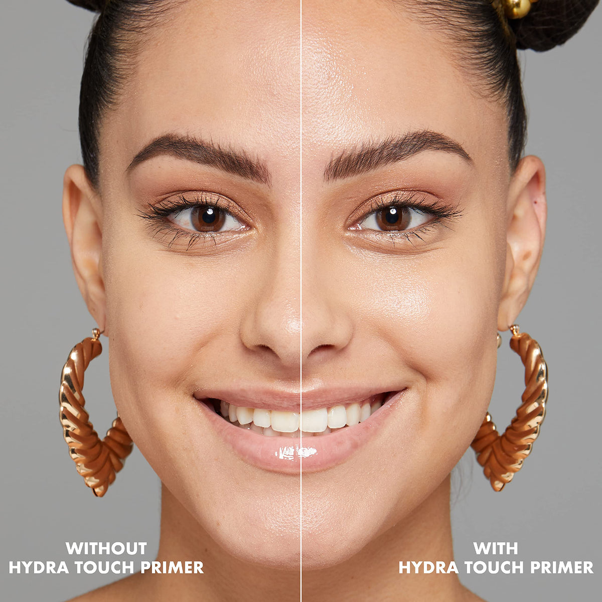 NYX PROFESSIONAL MAKEUP primer being dispensed showing easy pump application benefit