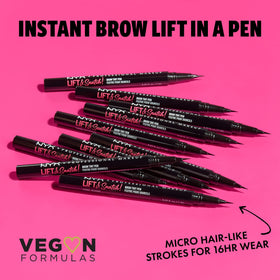 NYX PROFESSIONAL MAKEUP closeup of flexible micro-brush tip for precise strokes