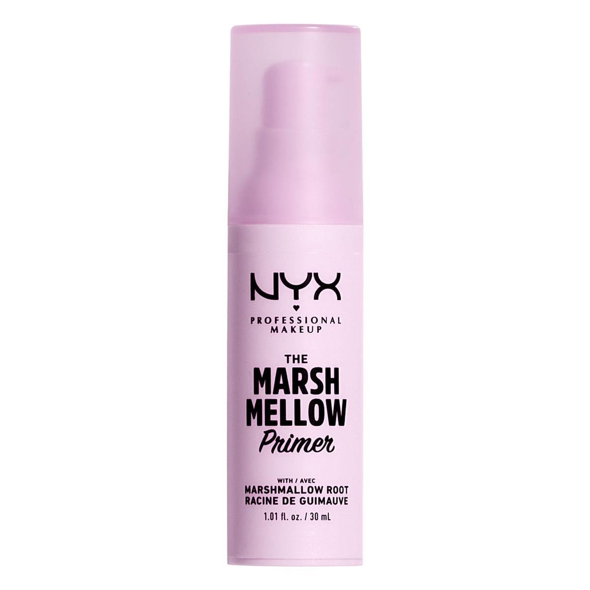 NYX PROFESSIONAL MAKEUP front bottle view showing product and easy identification benefit