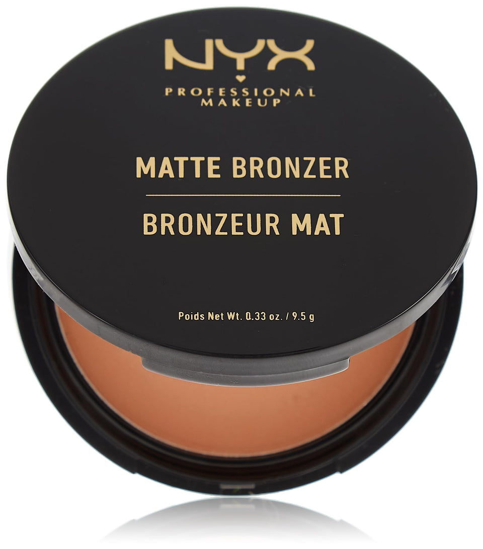 NYX PROFESSIONAL MAKEUP front packaging showing compact and shade name, clear product identity