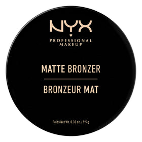 NYX PROFESSIONAL MAKEUP close-up powder texture highlighting smooth, blendable matte finish