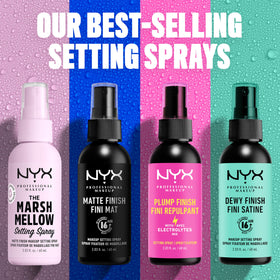 NYX PROFESSIONAL MAKEUP bottle inside makeup bag for on-the-go readiness