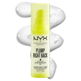 NYX PROFESSIONAL MAKEUP front packaging showing bottle and label benefits