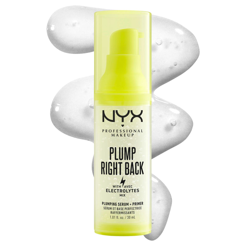 NYX PROFESSIONAL MAKEUP front packaging showing bottle and label benefits
